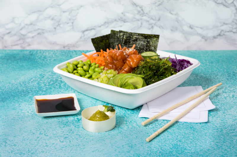 Palillos chinos de bambú empaquetados por 2 unidades A200mm - 100Uds