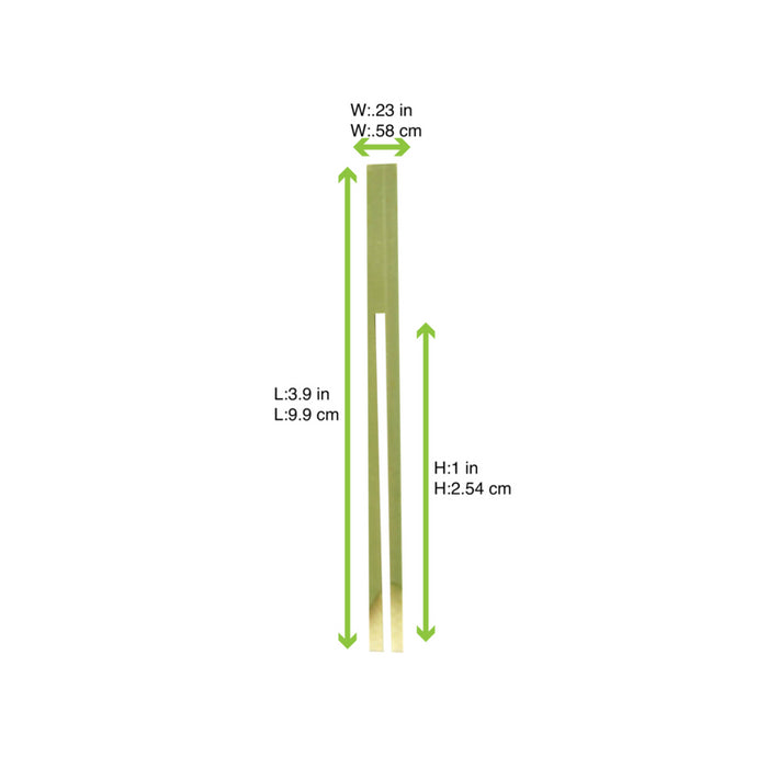 Pincho de bambú Langaku doble ramificado grande A100mm - 100Uds