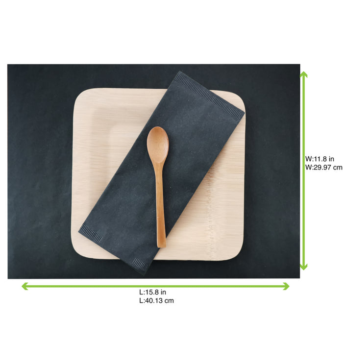 Mantel individual de papel negro 300x400mm - 250Uds