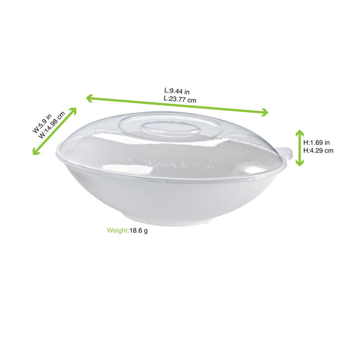 Tapa cúpula transparente BioNchic PET 240x150mm A43mm - 250Uds