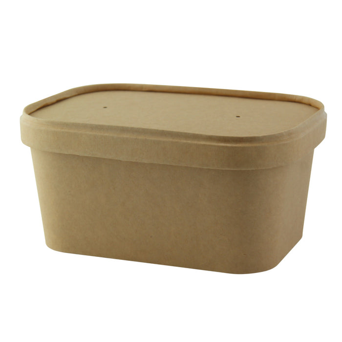 Tapa plana rectangular de cartón marrón perforado para vapor 172x124mm A16mm - 25Uds