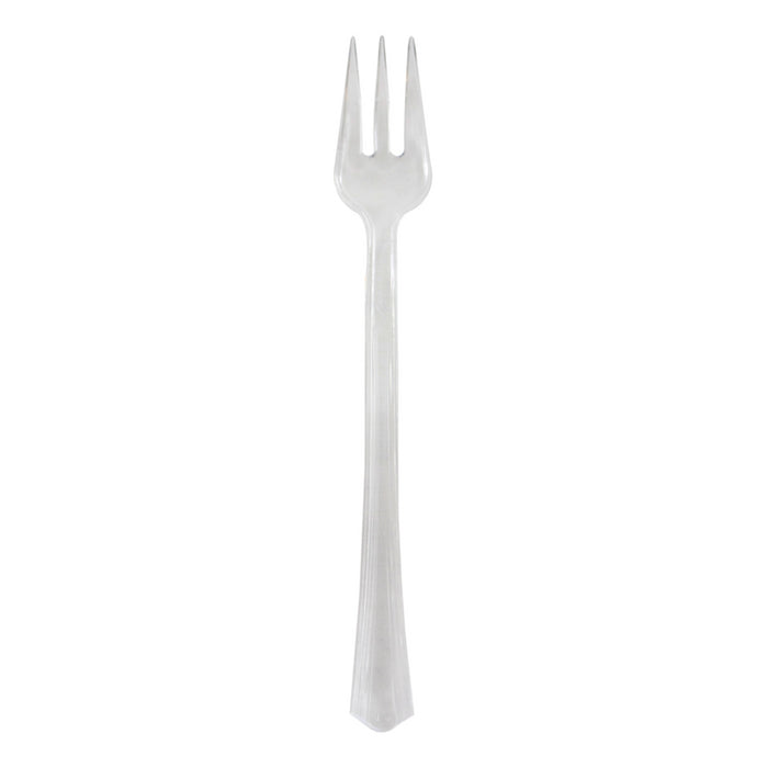 Mini Tenedor de plástico transparente 110mm - 100Uds