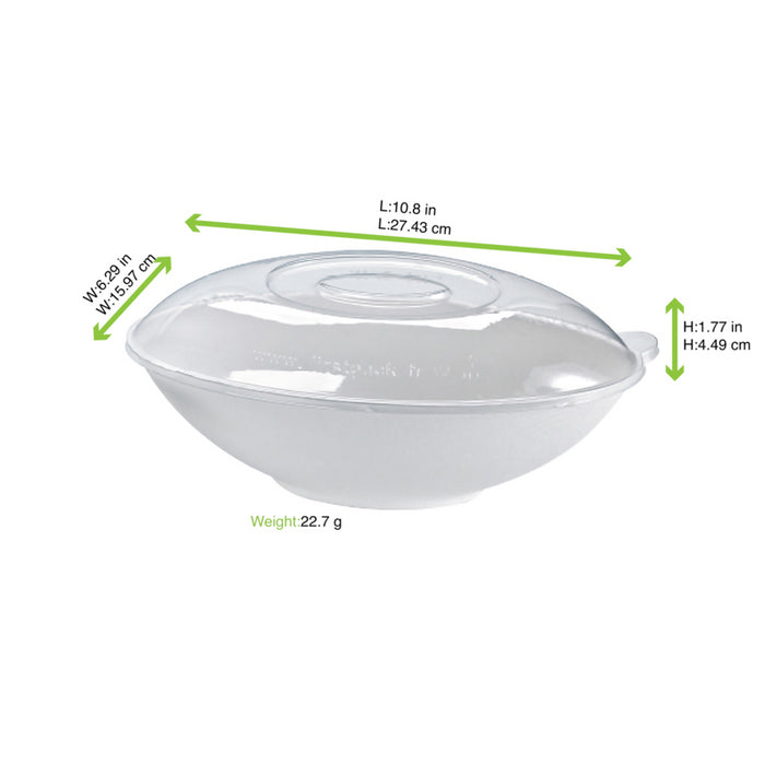 Tapa cúpula transparente BioNchic PET para 210BCHIC1500 275x160mm A45mm - 50Uds