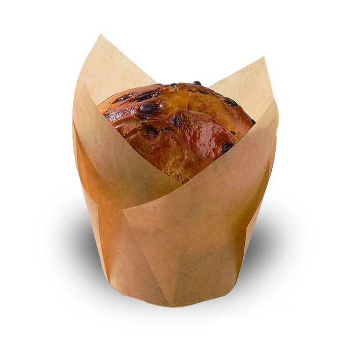 Papel kraft tulipa de cocción siliconado Ø60mm A90mm - 100Uds