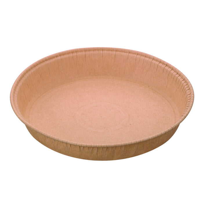 Molde de cocción redondo de papel natural Ø215mm A30mm - 800Uds