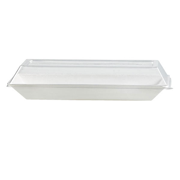 Tapa cúpula rectangular blanca PET para 210ECOD2614 262x132mm A33mm - 50Uds