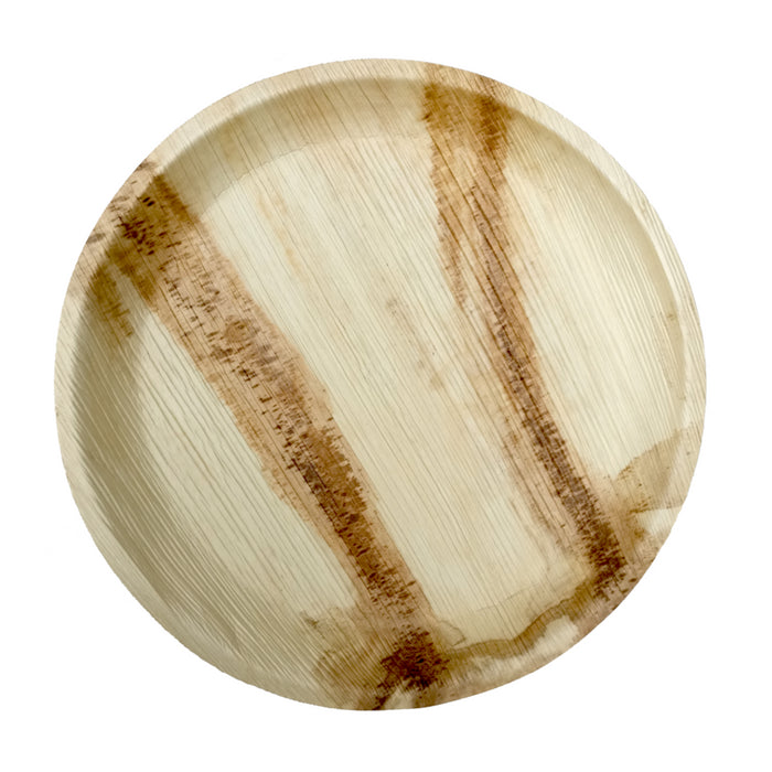 Plato redondo de hoja de palmera Ø300mm A25mm - 25Uds