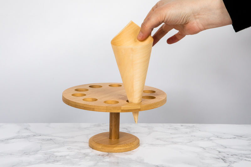 Soporte cono de bambú 10 agujeros A92mm - 2Uds