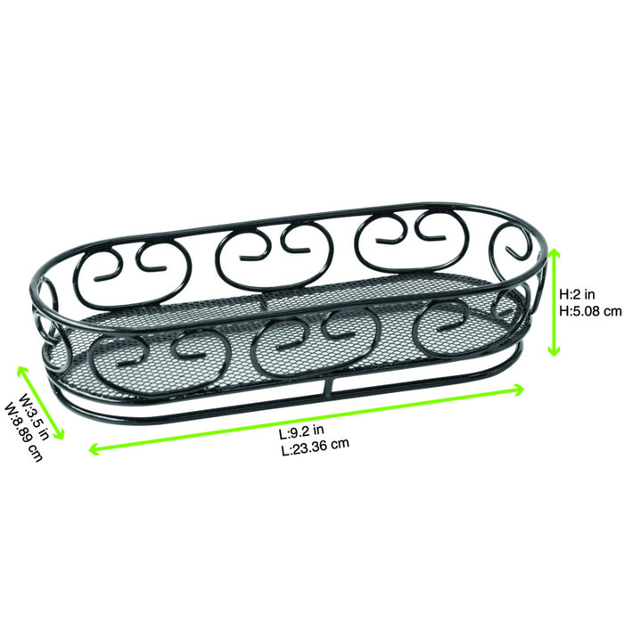Cesta ovalada de metal 230x95mm A50mm - 6Uds