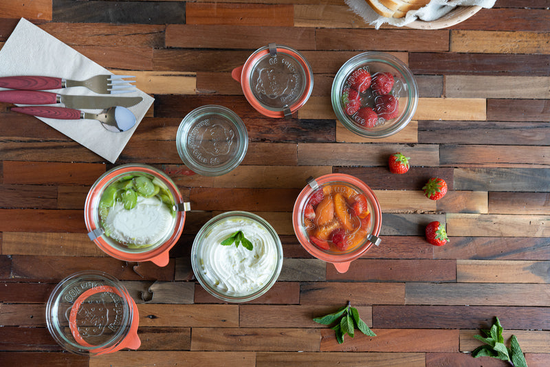 Tarro Bokocook de cristal WECK con tapa de cristal 165ml A50mm - 12Uds