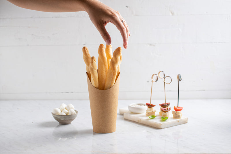 Pote de cartón blanco para Burritos/Wraps/Snacks 230ml A117mm - 50Uds