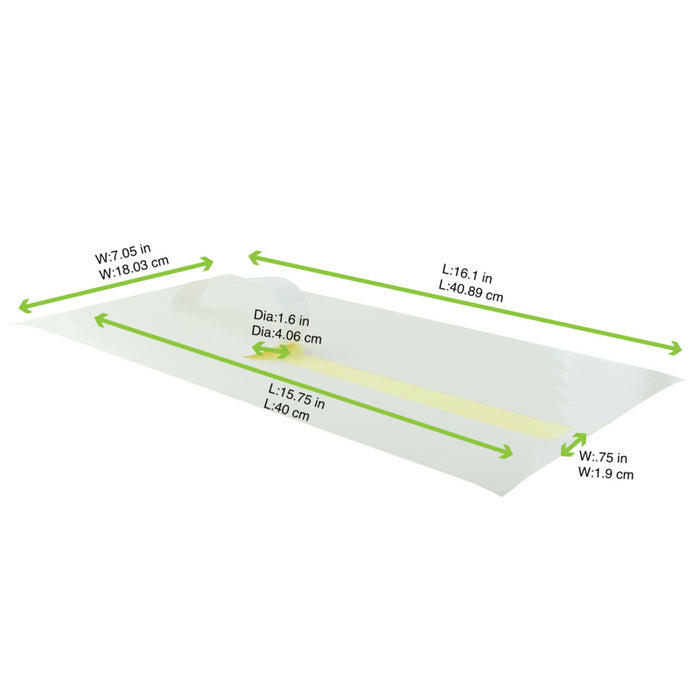 Cinta de papel autoadhesiva blanca 400x20mm - 500Uds