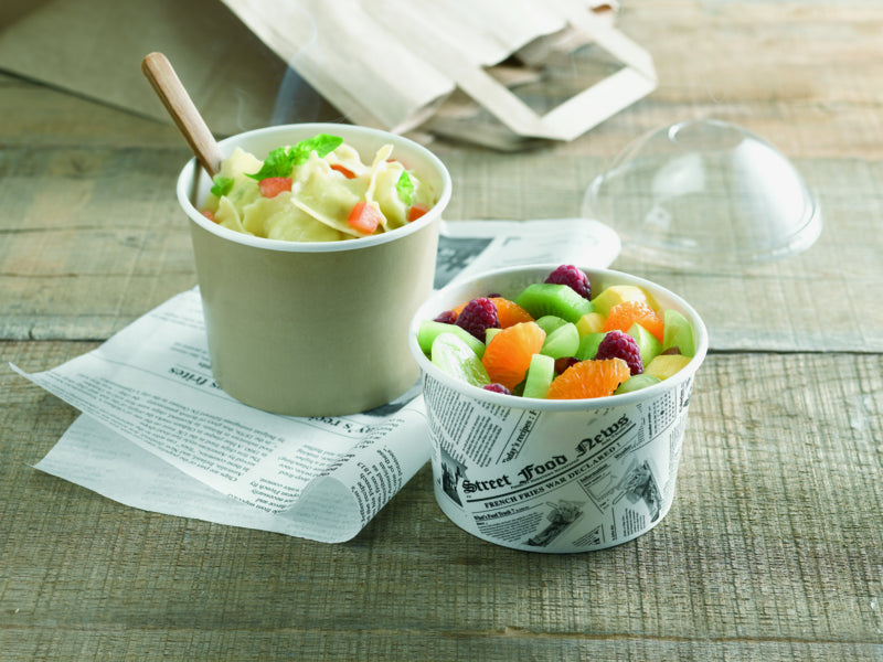 Tapa cúpula transparente PET Ø114mm - 25Uds