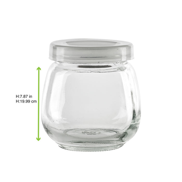 Tarro de Cristal BOKOJAR Eesférico con tapa PP 300ml A87mm - 60Uds