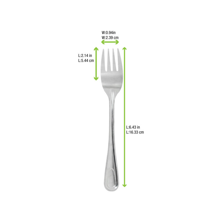 Tenedor en Inox con estuche 163x25mm A11mm - 50Uds