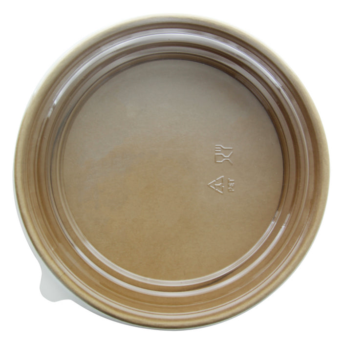 Ensaladera redonda multiusos BUCKATY cartón kraft 1560ml Ø185mm A82mm - 45Uds