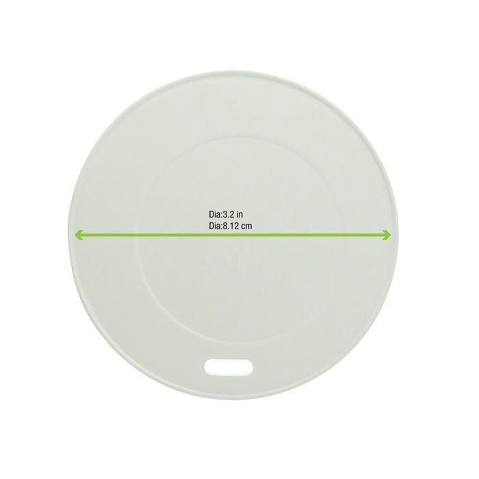 Tapa de cartón blanco Ø80mm - 50Uds