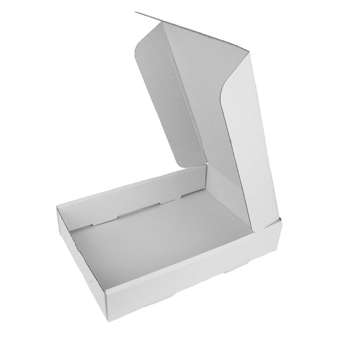 Caja apertivos/snacks cartón blanco microcanal 280x190mm A60mm - 25Uds
