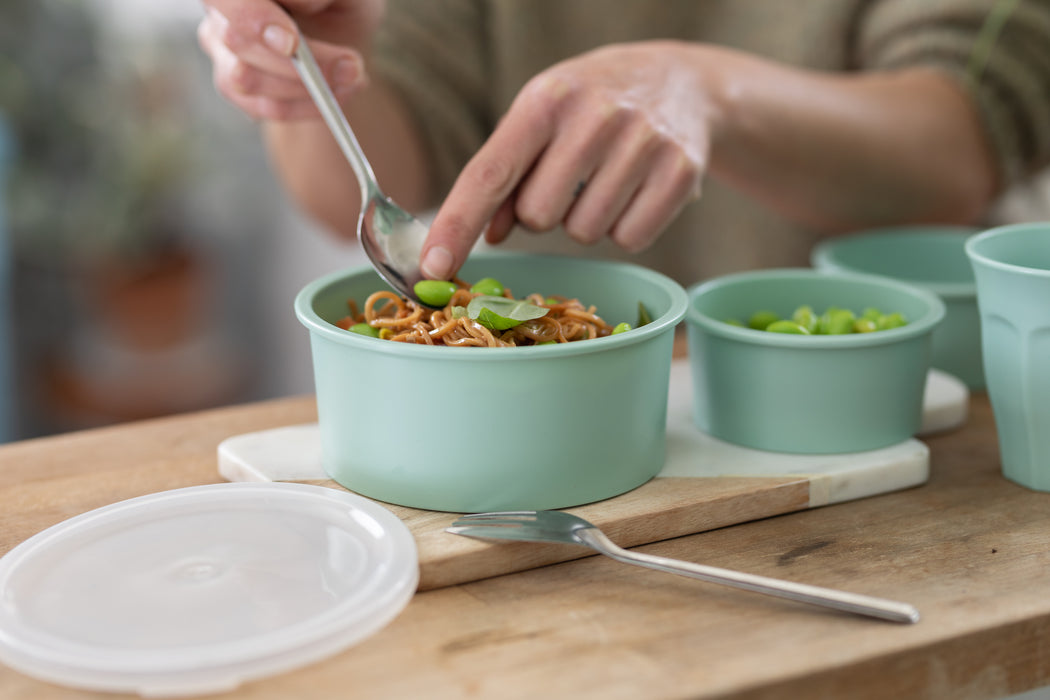 Bol Phoenix reciclado lavable en verde agua 470ml A55mm - 6Uds