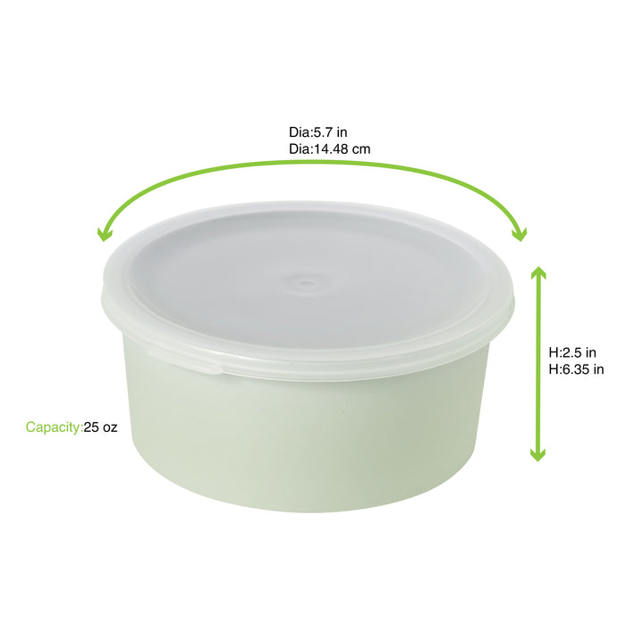 Bol Phoenix reciclado lavable en verde agua 750ml A64mm - 6Uds