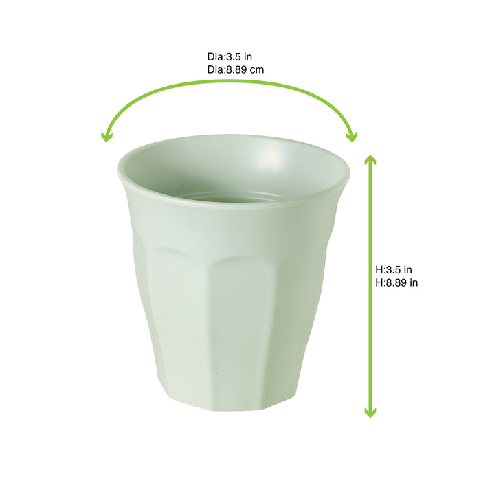 Vaso Phoenix reutilizable color verde agua 200ml A89mm - 8Uds
