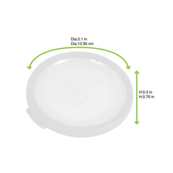 Tapa Phoenix translúcida reutilizable Ø130mm - 6Uds