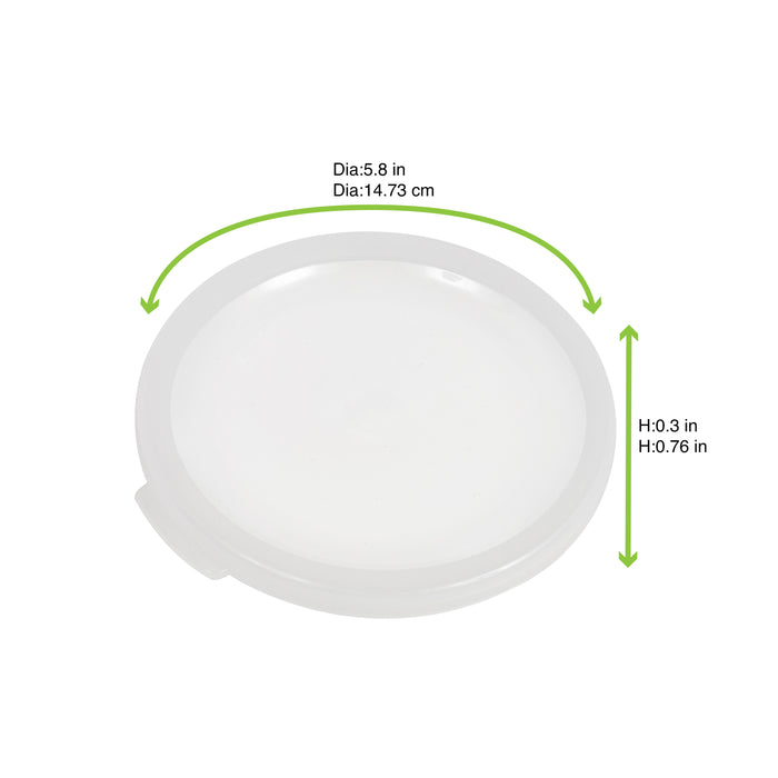 Tapa Phoenix translúcida reutilizable Ø147mm - 6Uds