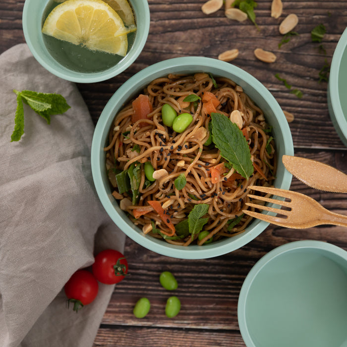 Bol Phoenix reciclado lavable en verde agua 250ml A48mm - 6Uds