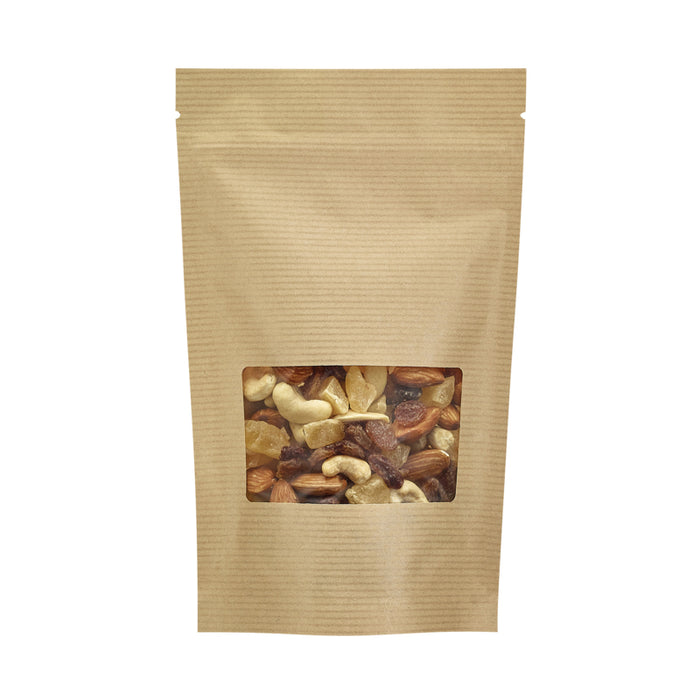 Bolsa de bolsillo kraft clear con cierre zip 130 A210mm - 200Uds