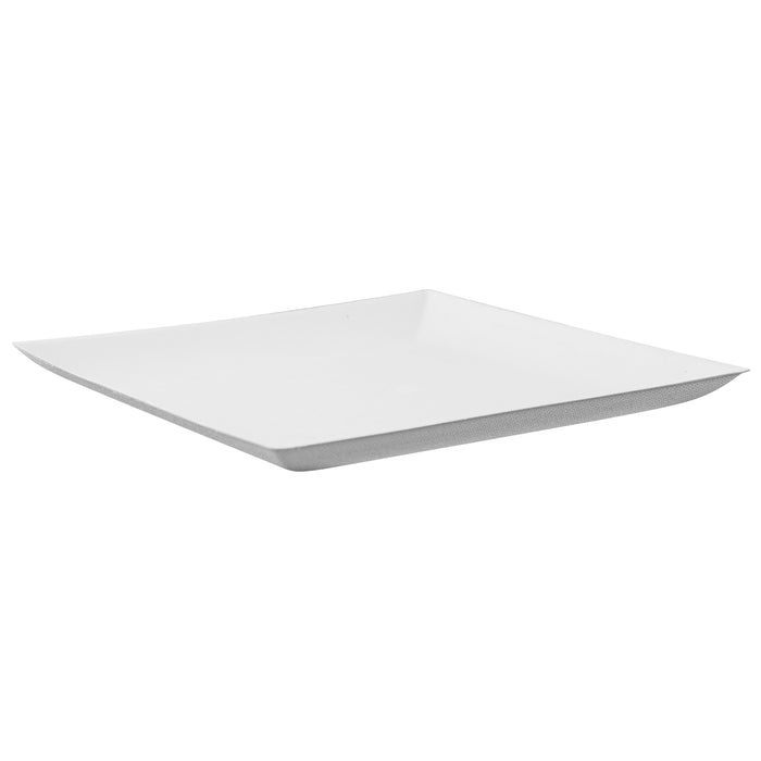 Plato cuadrado de pulpa blanco BioNchic 180x180mm - 100Uds
