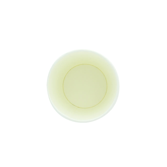 Vaso de cartón blanco con decoración de hojas 230ml A92mm - 50Uds