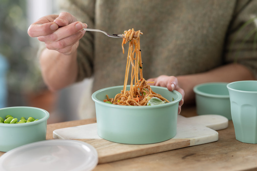 Bol Phoenix reciclado lavable en verde agua 470ml A55mm - 6Uds