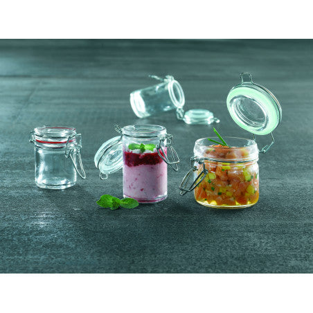 Mini tarro redondo transparente en PS 300ml Ø106mm A64mm - 6Uds