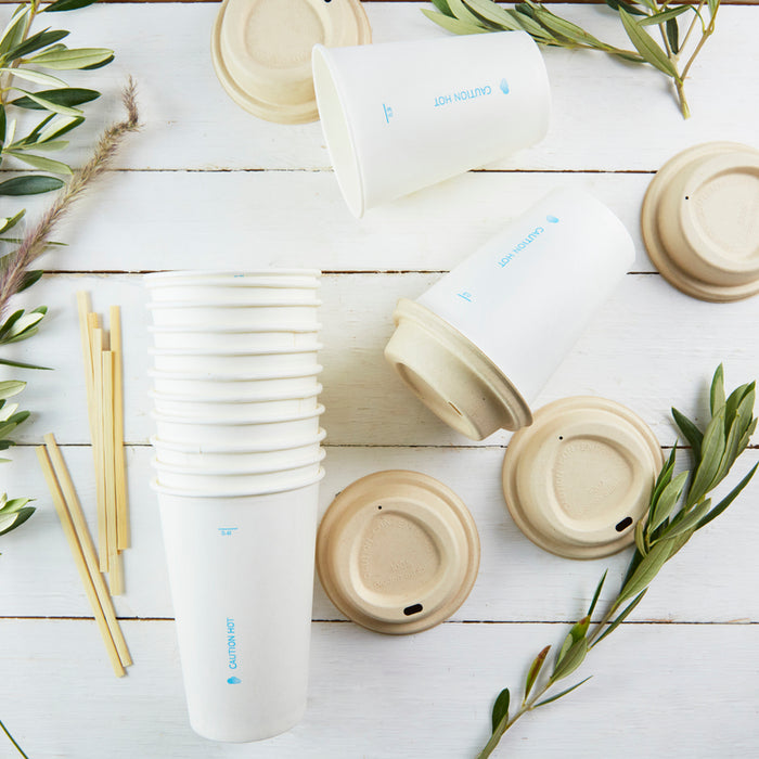 Vaso AirCup de cartón blanco 350ml A116mm - 50Uds