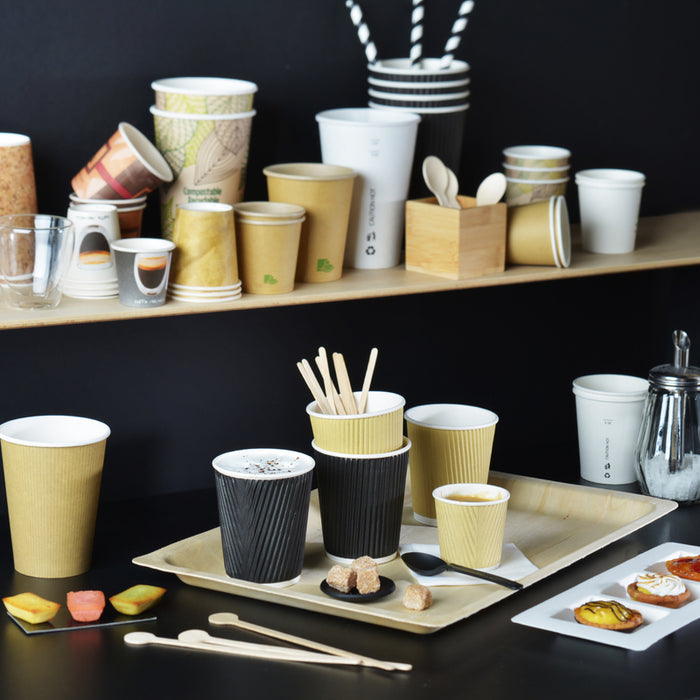 Vaso Zen de cartón kraft 295ml A95mm - 50Uds