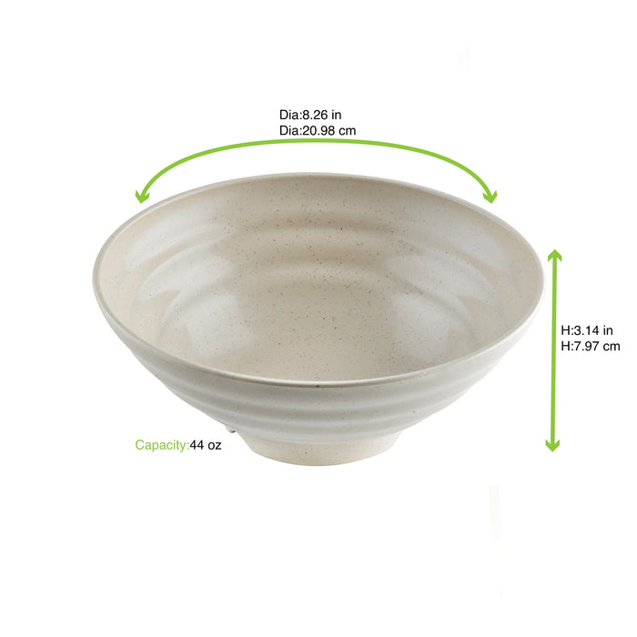 Cuenco Reutilizable Huskly Beige 1300ml Ø210mm A80mm - 12Uds