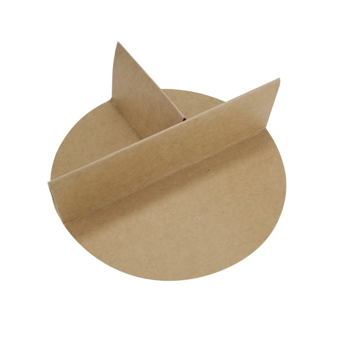 Divisor de 3 partes en cartón marrón 160mm A51mm - 360Uds