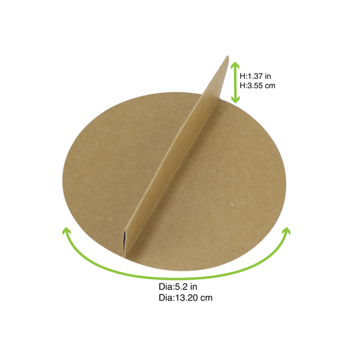 Divisor de 2 partes en cartón marrón 133mm A37mm - 360Uds