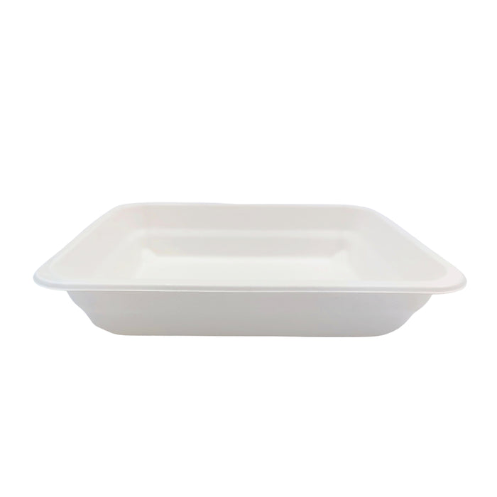 Bandeja de Pulpa laminado PLA sellable 1300ml 227x178mm A45mm - 50Uds