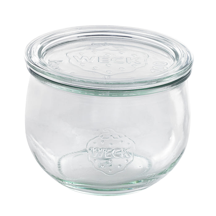 Bote de cristal con tapa de cristal WECK 480ml A85mm - 6Uds