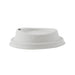 Tapa cúpula blanca con pico vertedor de pulpa para bebida caliente Ø90mm - 100Uds