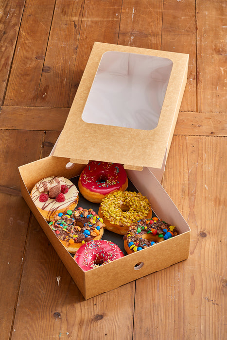 Bandeja de cartón kraft 305x220mm A82mm - 100Uds