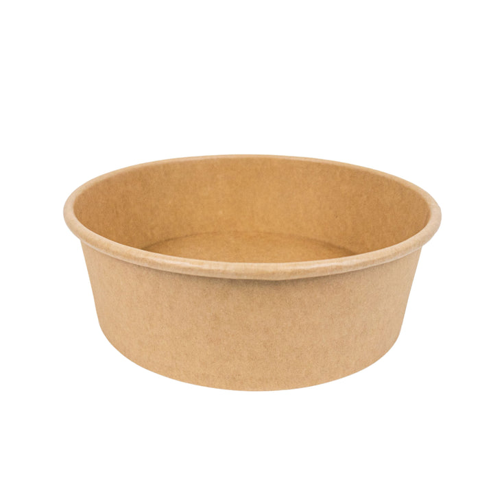 Ensaladera redonda multiusos BUCKATY cartón kraft 1300ml Ø185mm A72mm - 45Uds