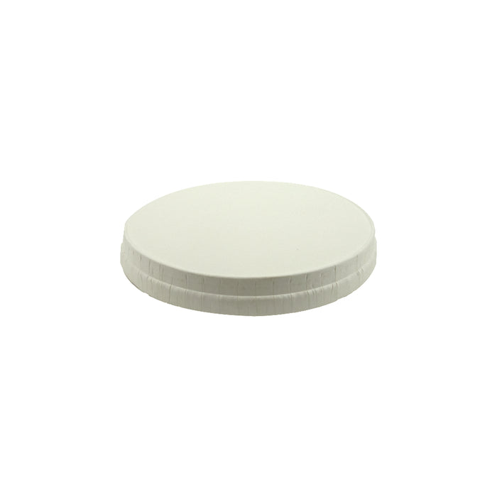 Tapa de cartón blanco sin plástico Ø115mm - 25Uds