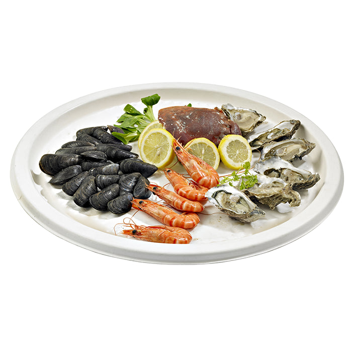 Bandeja catering redonda de pulpa Ø455mm - 2Uds