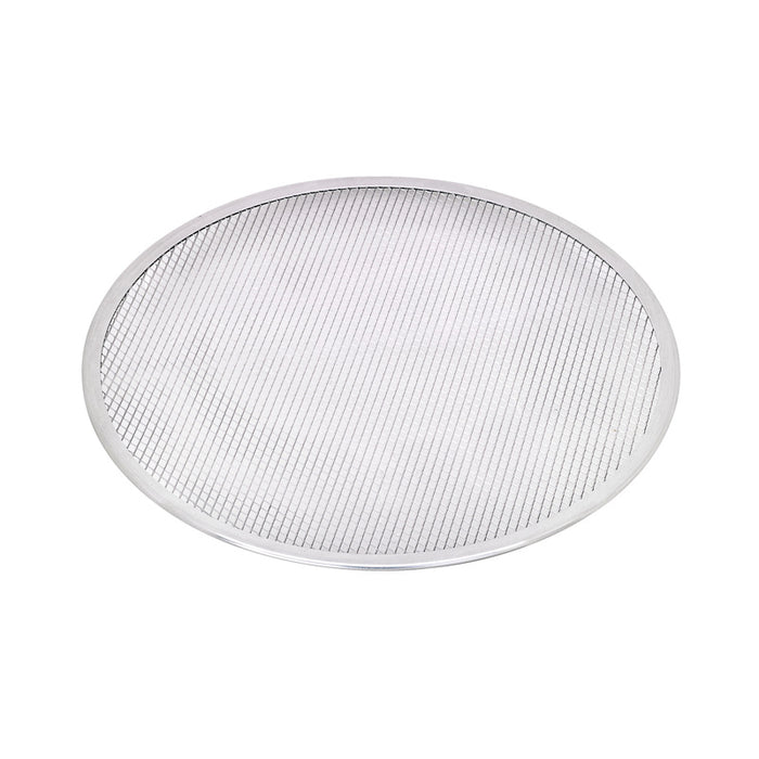 Rejilla redonda de aluminio para pizza con base perforada Ø406mm - 12Uds