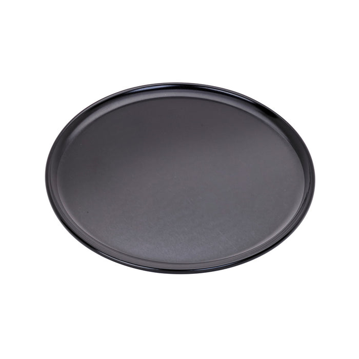 Bandeja/placa negra para pizza de aluminio anodizado Ø254mm - 12Uds
