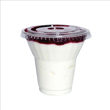 Vaso de postre PET transparente 270ml A88mm - 50Uds