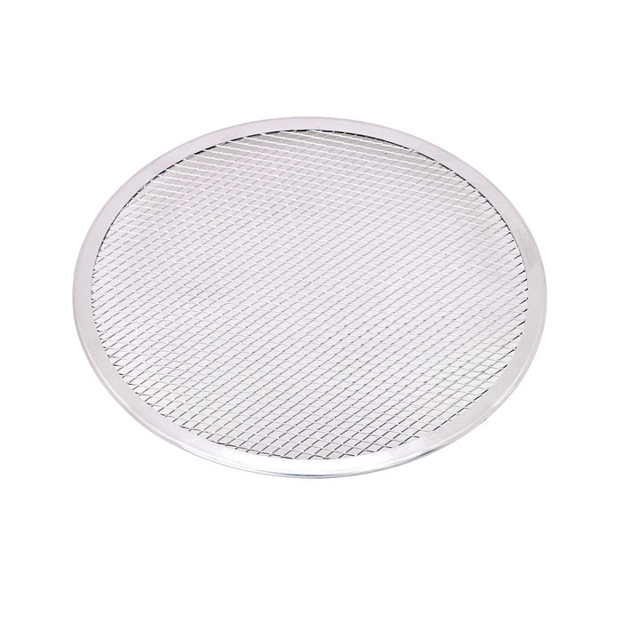 Rejilla redonda de aluminio para pizza con base perforada Ø355mm - 12Uds