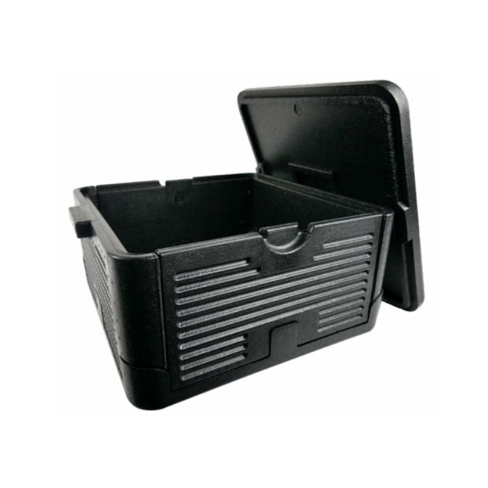 Caja plegable isotérmica negra 380x380mm H220mm - 1Uds
